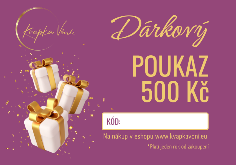 Dárkový poukaz na 500 Kč
