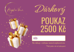 Dárkový poukaz na 2500 Kč