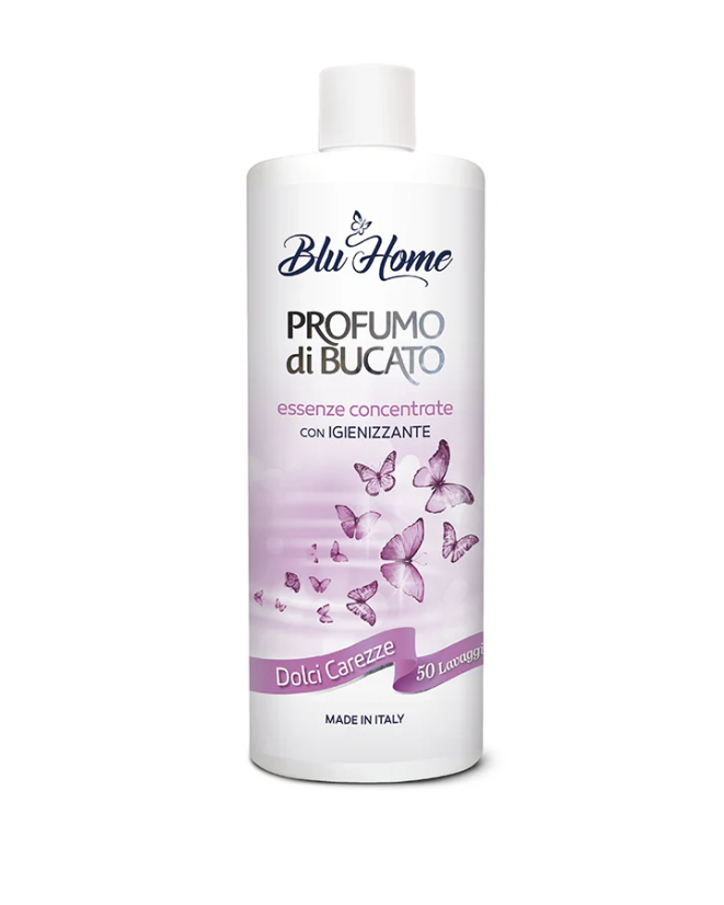 Blu Home parfém na praní DOLCI CAREZZE - Sladké pohlazení - Varianty: 500 ml / 100 praní